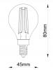 FANCY ROUND FROSTED E14 DIMMABLE LAMP 2700K